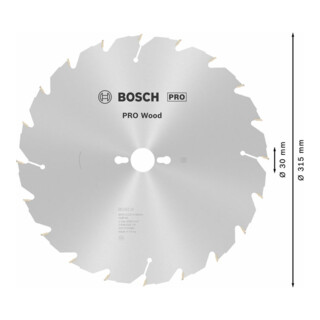 Bosch Lama circolare Standard Wood, per seghe circolari da banco 30mm