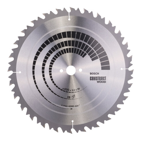 Bosch Lama per sega circolare Construct Wood 400 x 30 x 3,2 mm 28