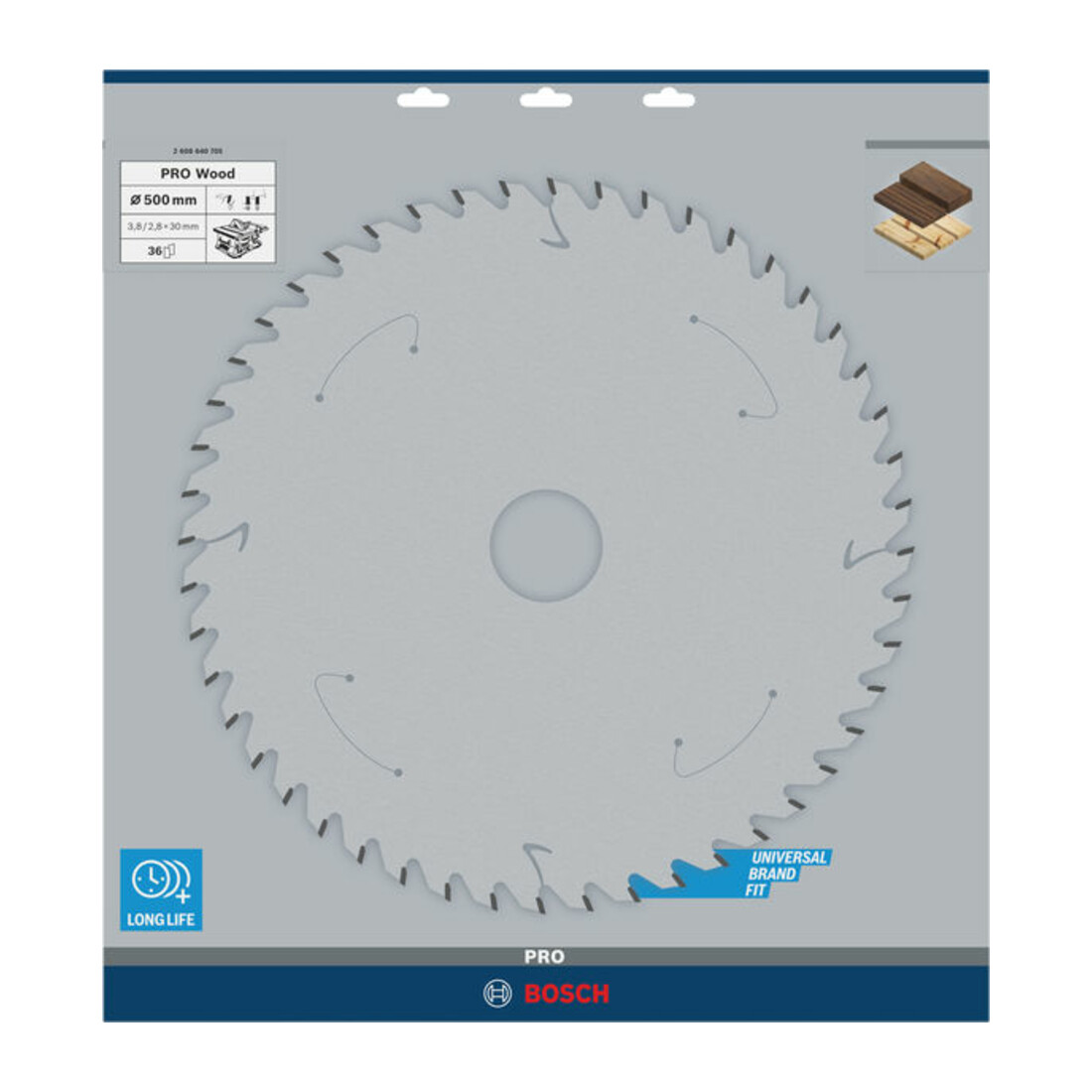 Bosch Lama per sega circolare Construct Wood 500 x 30 x 3,8 mm 36 SB3