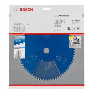 Bosch Lama Expert Aluminium per seghe circolari, per pannelli e troncatrici 30mm