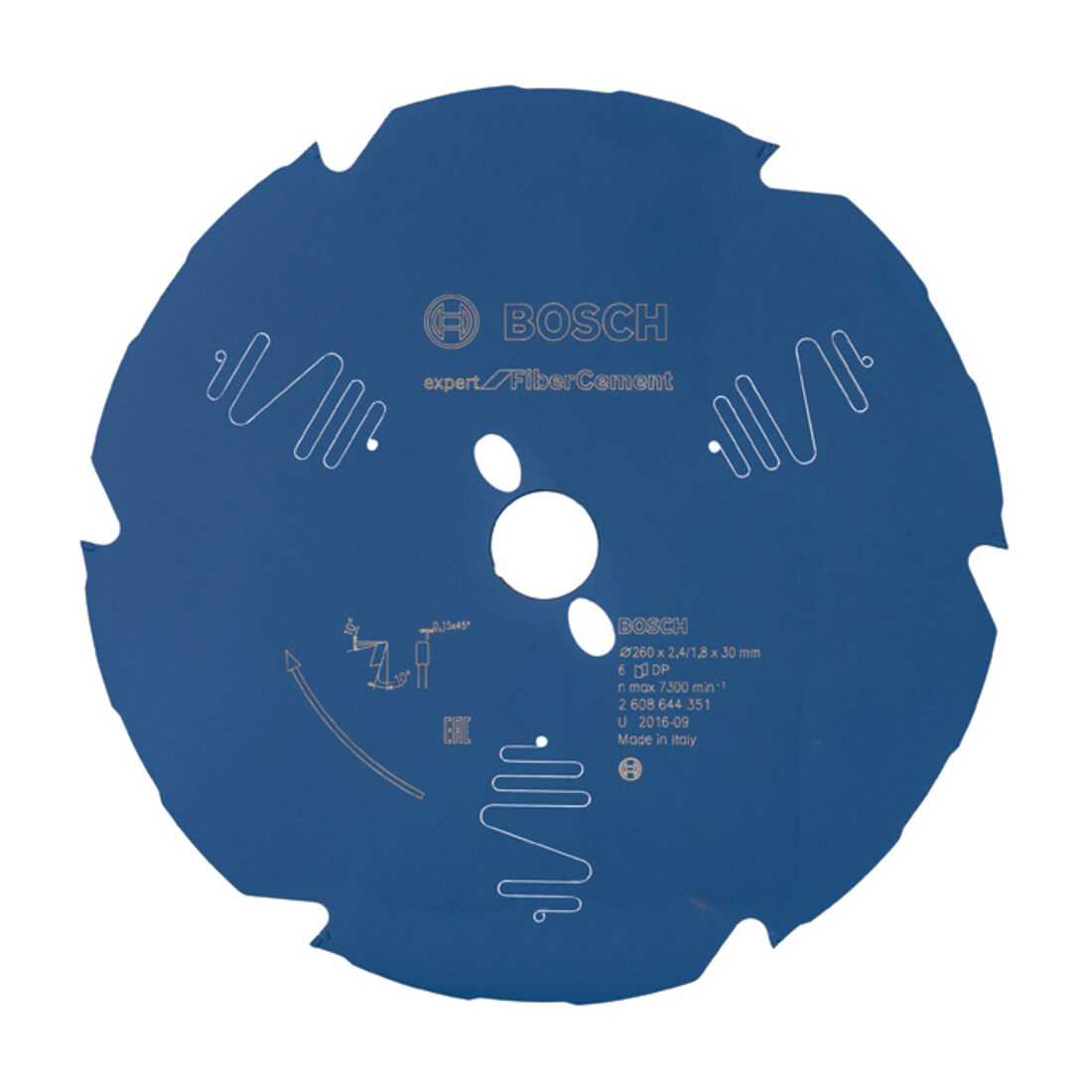 Bosch Lama per sega circolare Expert for Fibre Cement 260 x 30 x 2,4 mm 6