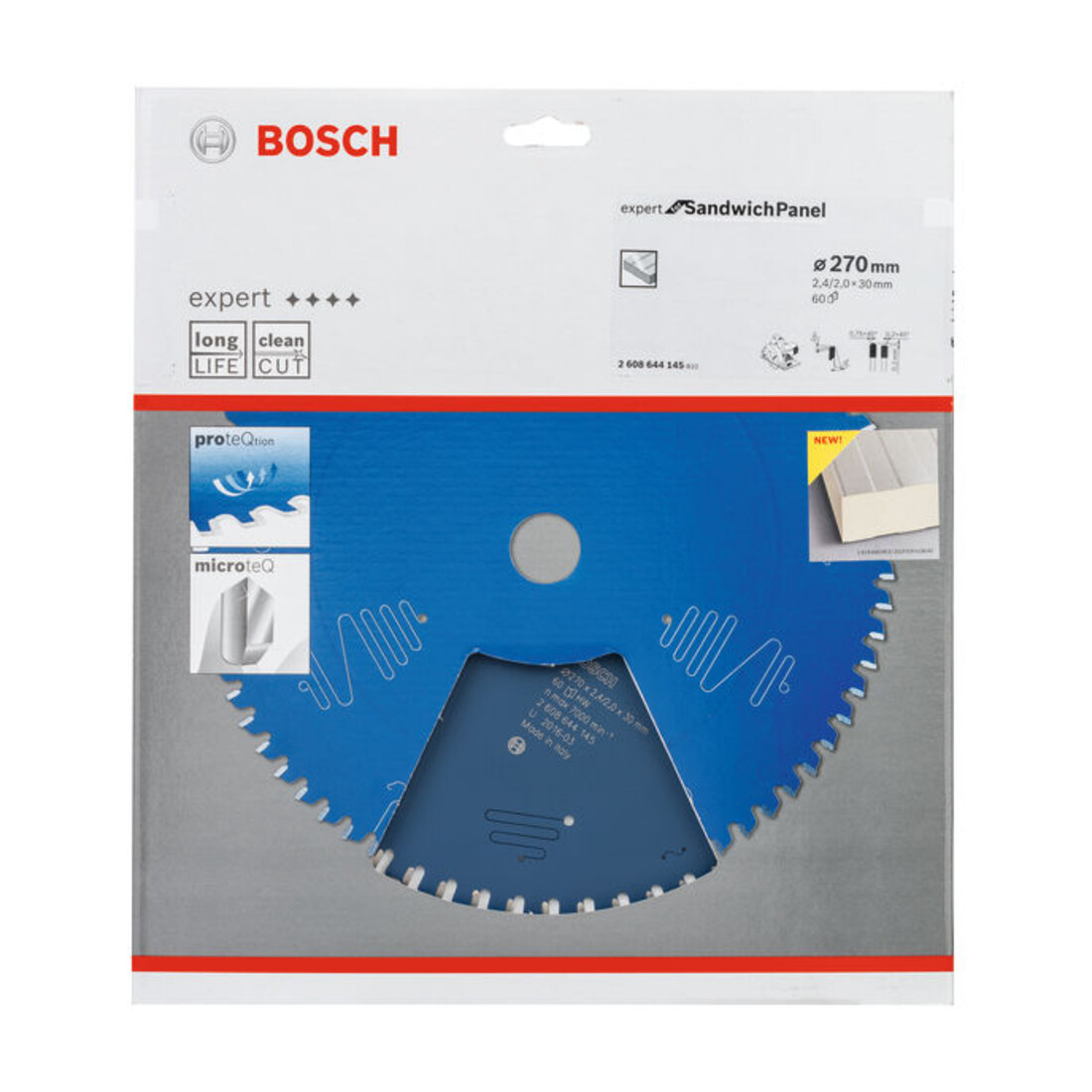 Bosch Lama per sega circolare Expert for Sandwich Panel 270 x 30 x 2,4 mm 60