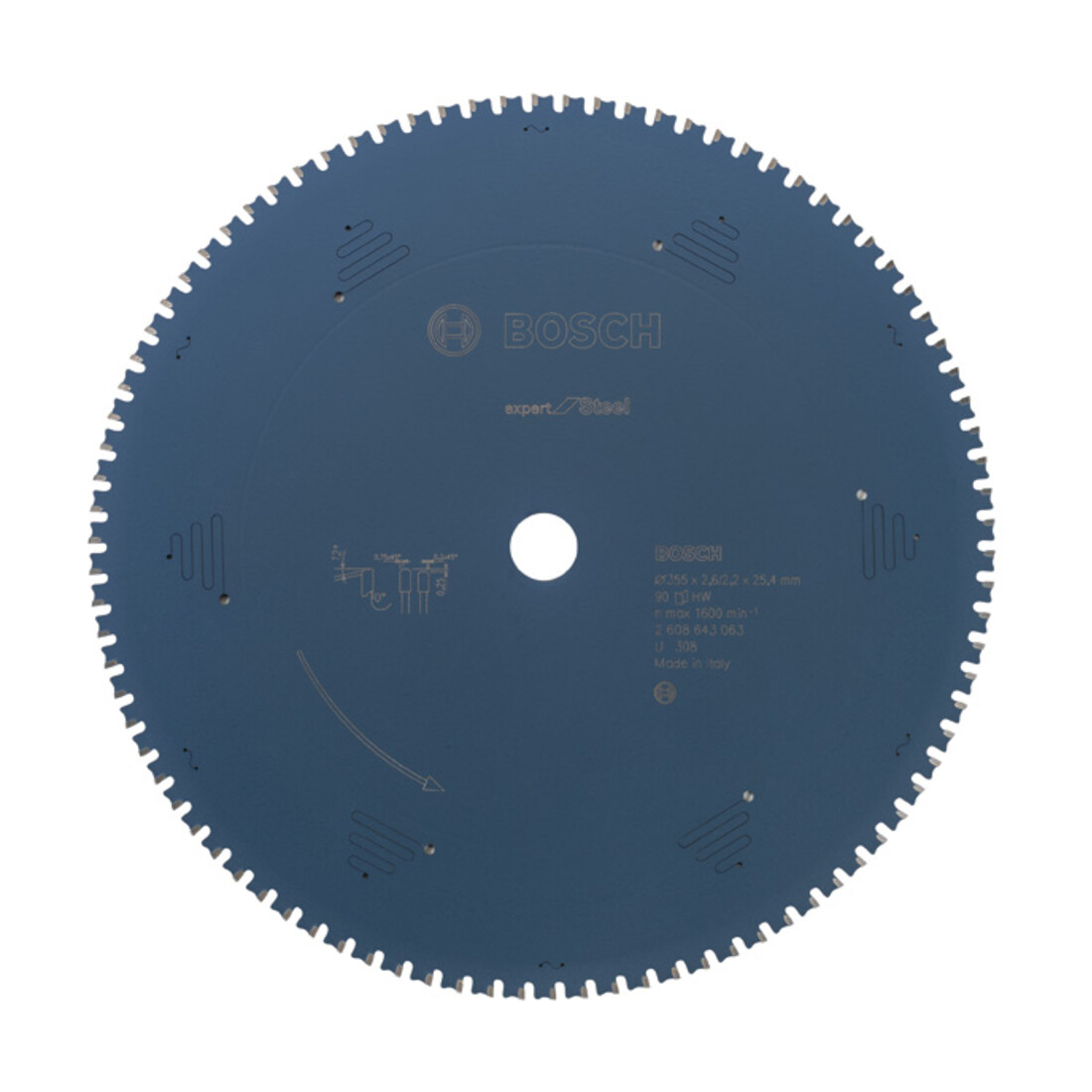 Bosch Lama per sega circolare Expert for Steel 355 x 25,4 x 2,6 mm 90