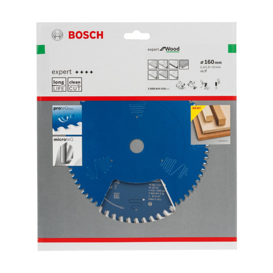 Bosch Lama per sega circolare Expert for Wood 160 x 20 x 2,2 mm 48