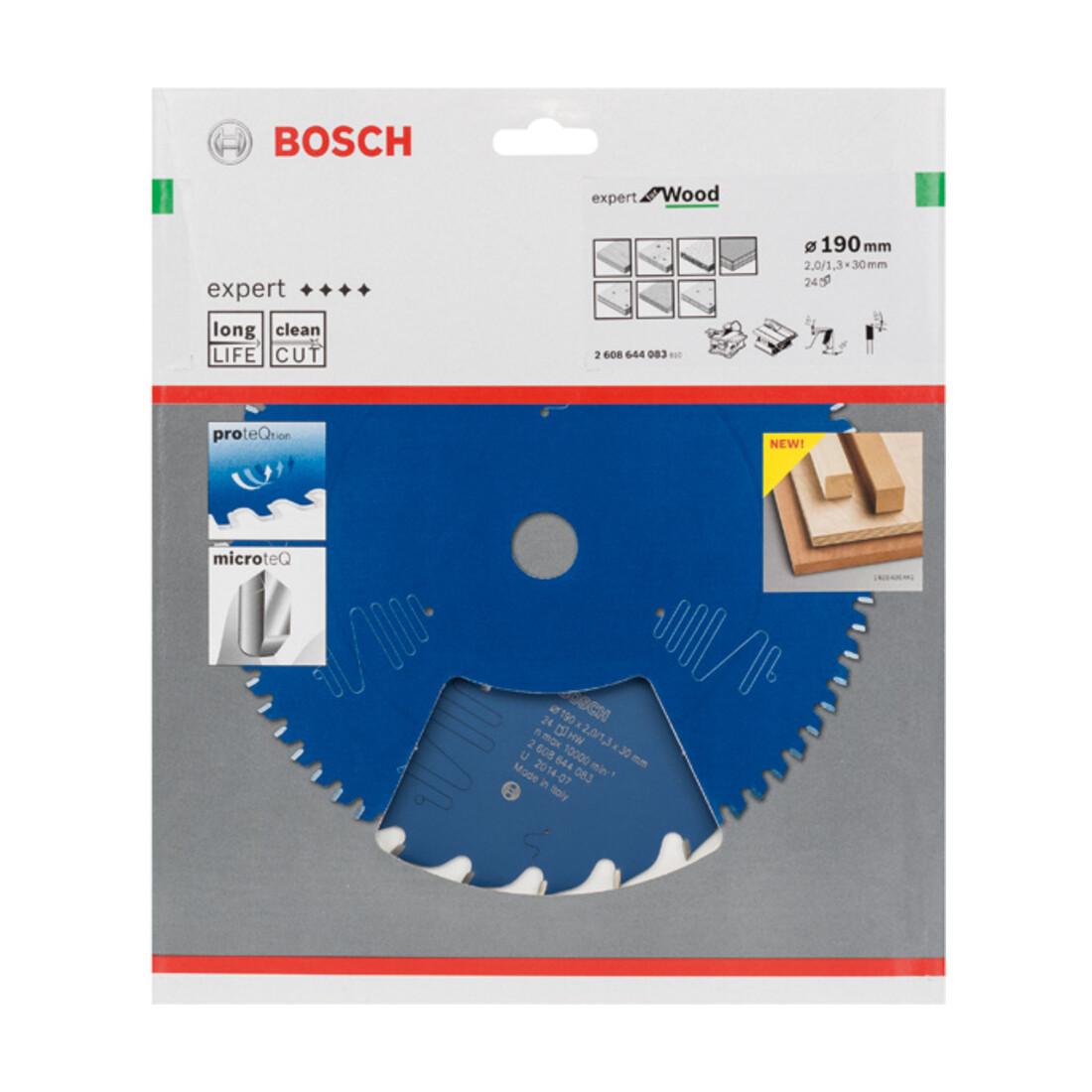 Bosch Lama per sega circolare Expert for Wood 190 x 30 x 2,0 mm 24