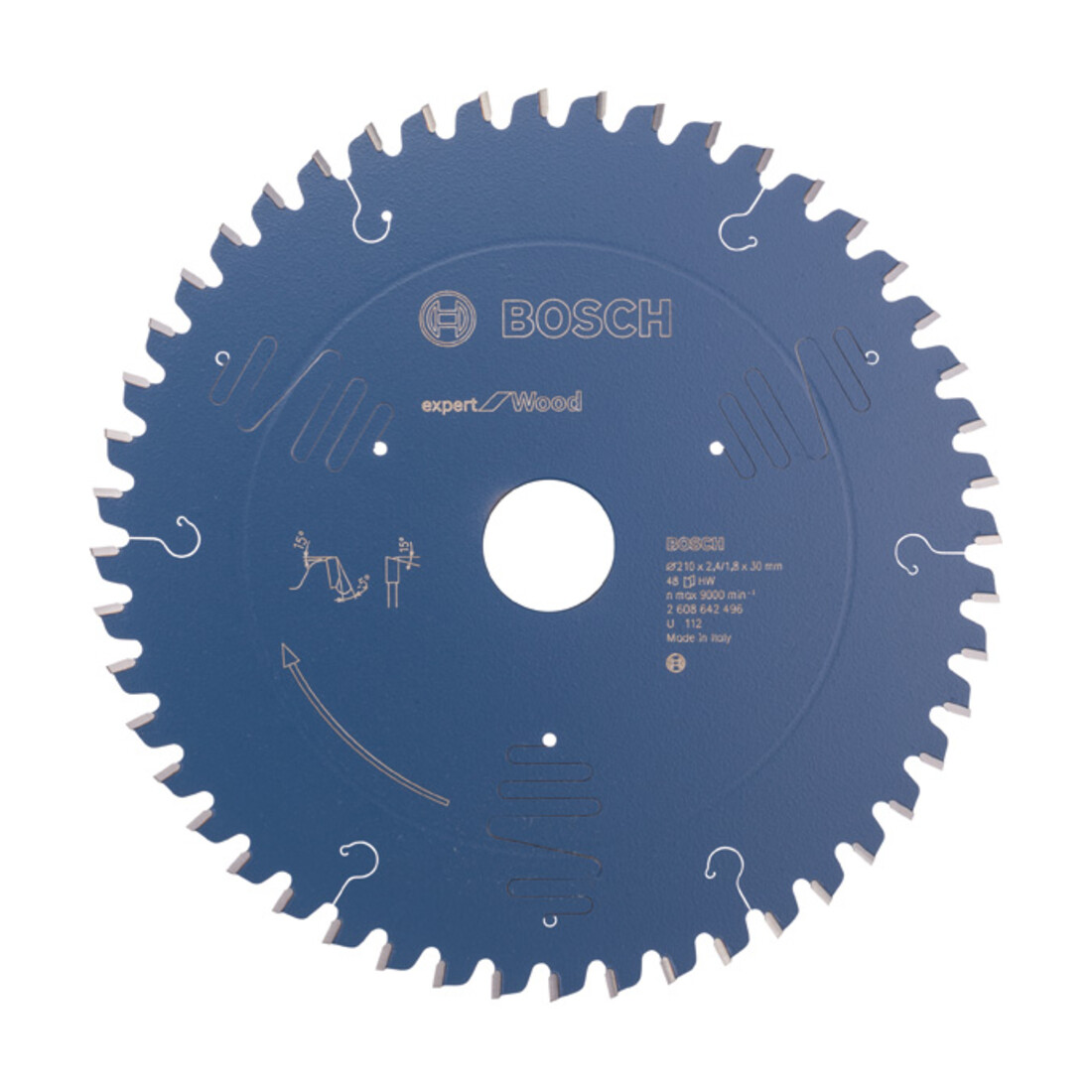 Bosch Lama per sega circolare Expert for Wood 210 x 30 x 2,4 mm 48