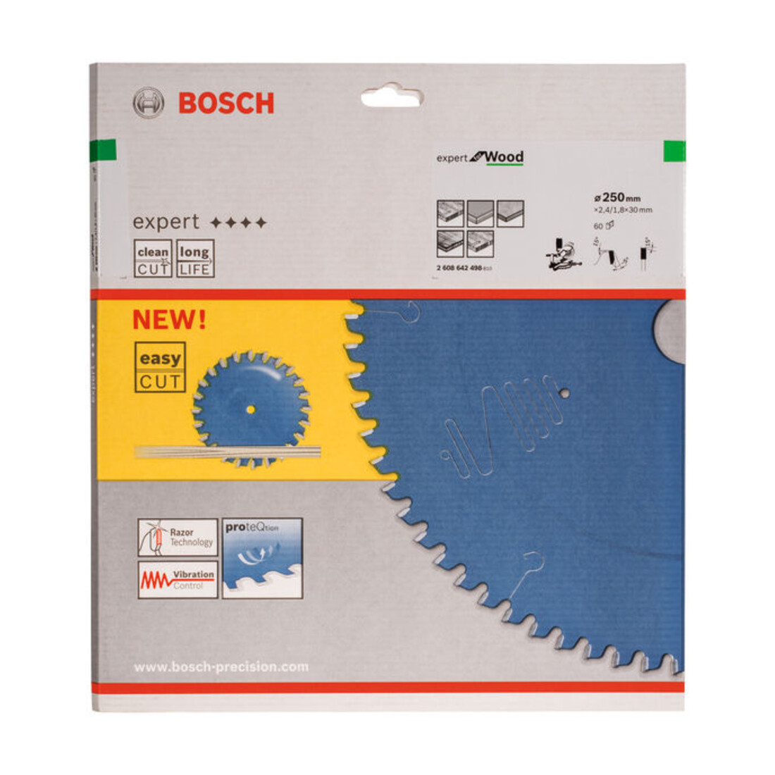 Bosch Lama per sega circolare Expert for Wood 250 x 30 x 2,4 mm 60