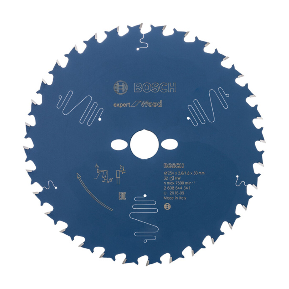Bosch Lama per sega circolare Expert for Wood 254 x 30 x 2,6 mm 32
