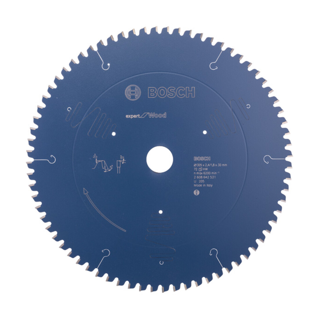 Bosch Lama per sega circolare Expert for Wood 305 x 30 x 2,4 mm 72