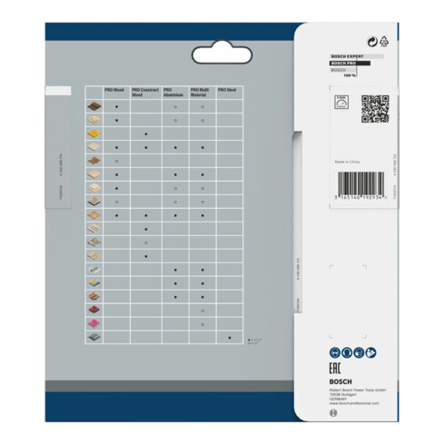 Bosch Lama per sega circolare Multi Material 160 x 20/16 x 2,4 mm 42