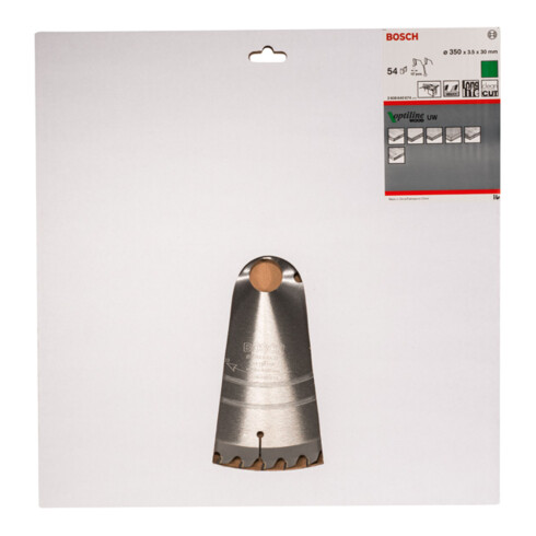 Bosch Lama per sega circolare Optiline Wood per seghe circolari da banco 350 x 30 x 3,5 mm 54