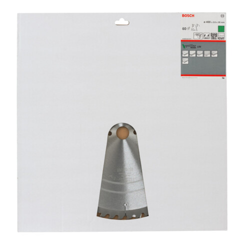 Bosch Lama per sega circolare Optiline Wood per seghe circolari da banco 400 x 30 x 3,5 mm 60