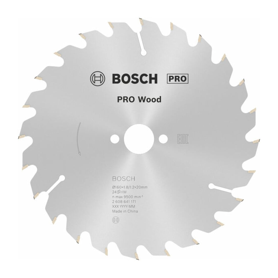 Bosch Lama per sega circolare Optiline Wood per seghe circolari manuali 160 x 20/16 x 1,8 mm 24