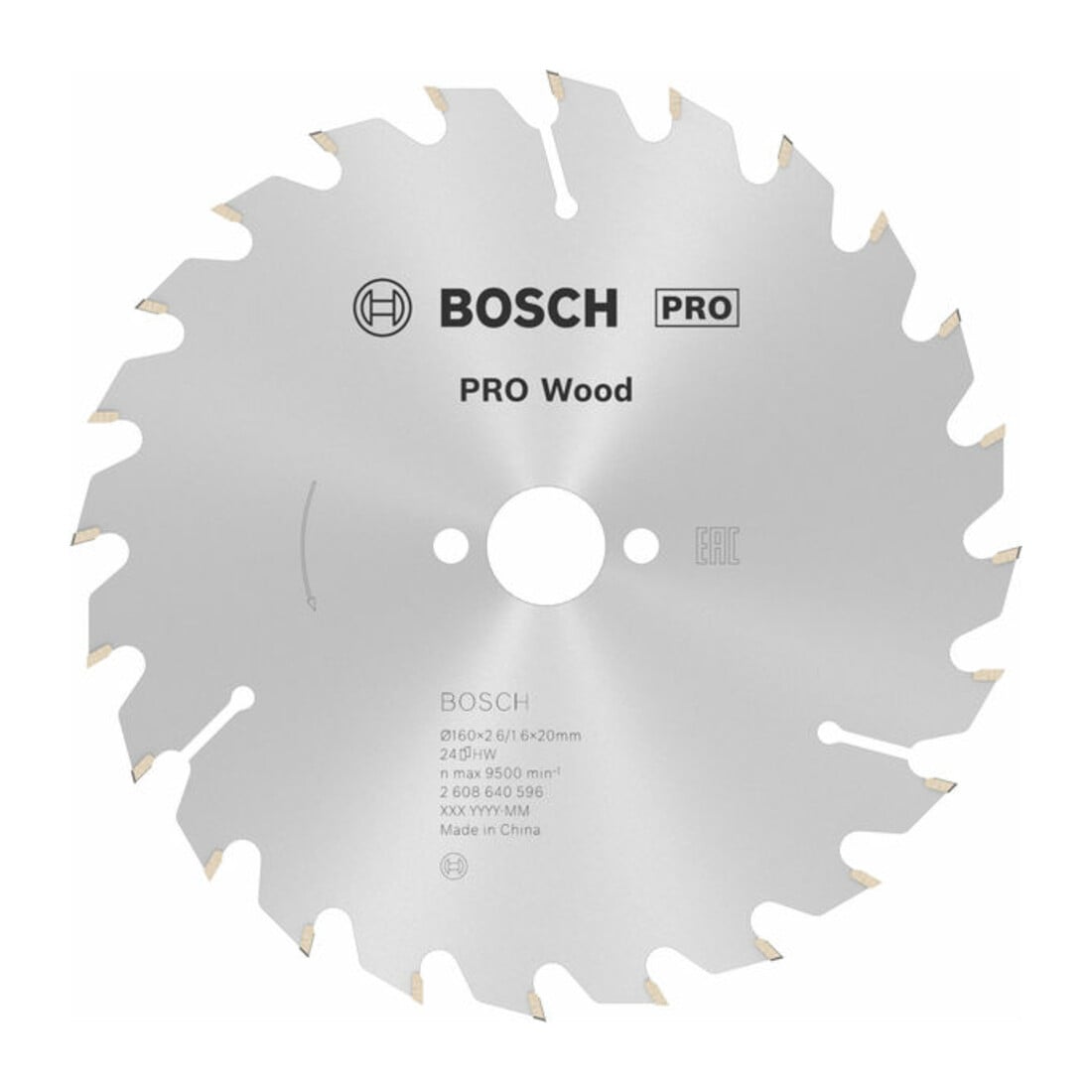 Bosch Lama per sega circolare Optiline Wood per seghe circolari manuali 160 x 20/16 x 2,6 mm 24