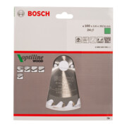 Bosch Lama per sega circolare Optiline Wood per seghe circolari manuali 160 x 20/16 x 2,6 mm 24-2