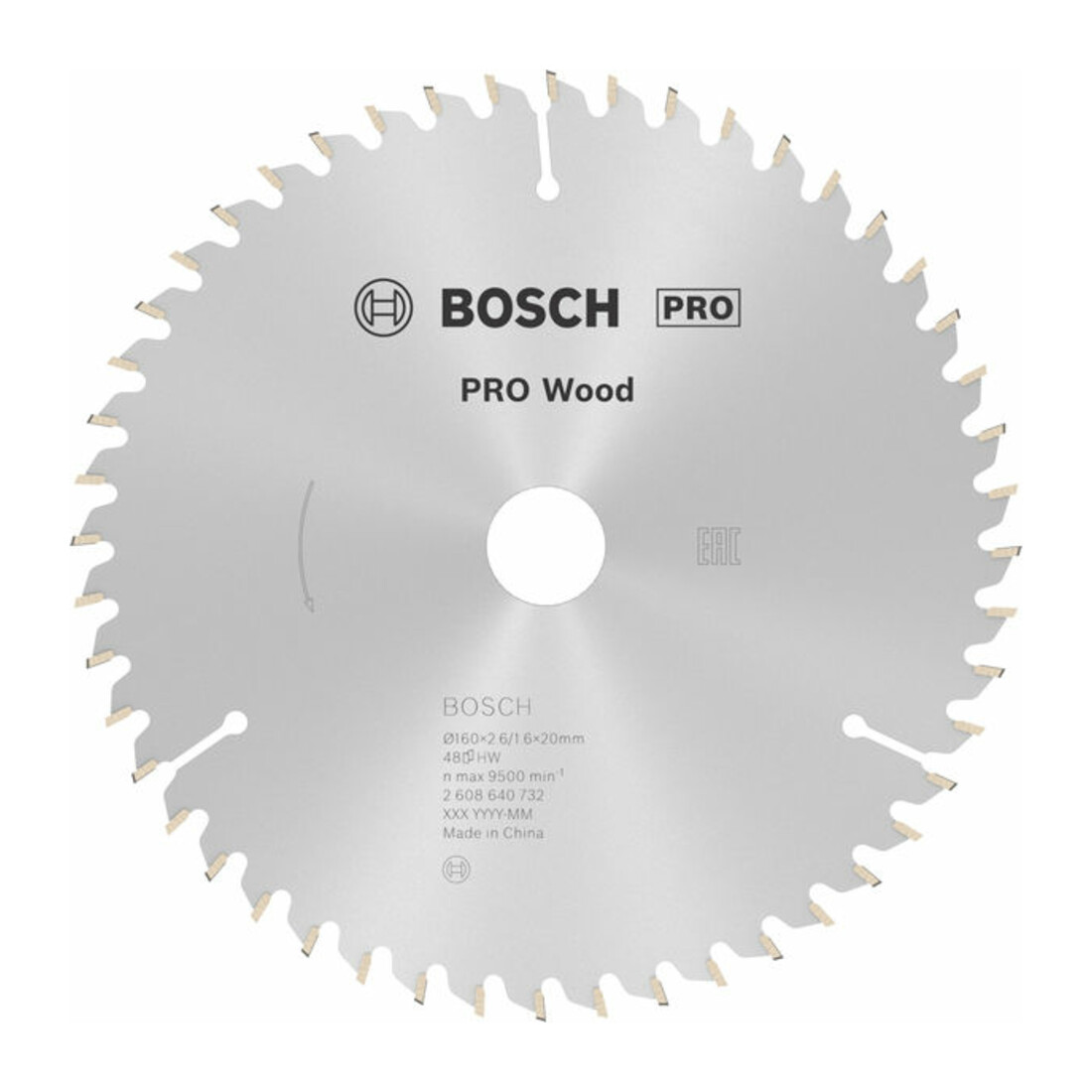 Bosch Lama per sega circolare Optiline Wood per seghe circolari manuali 160 x 20/16 x 2,6 mm 48