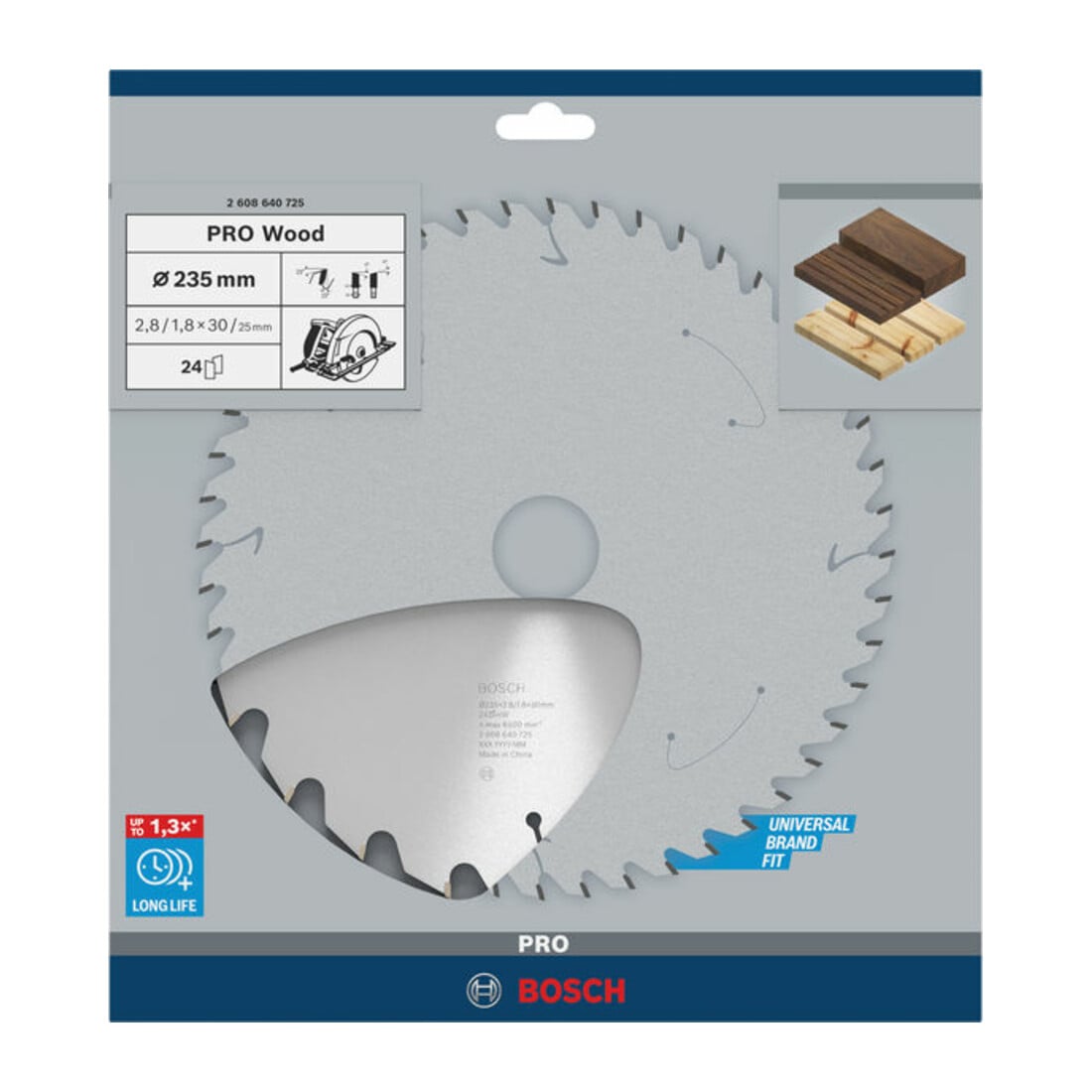 Bosch Lama per sega circolare Optiline Wood per seghe circolari manuali 235 x 30/25 x 2,8 mm 24