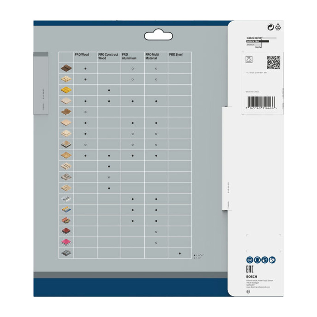 Bosch Lama per sega circolare Optiline Wood per troncatrici, 254 x 30 x 2,5 80 WZ/N