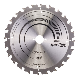 Bosch Lama circolare Standard Wood, per sega da banco, 30mm