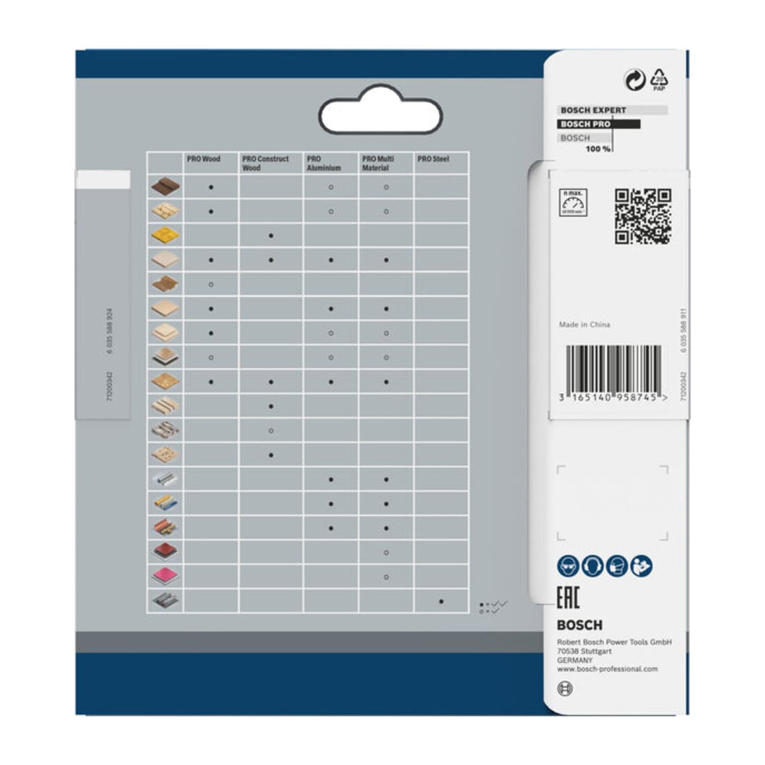 Bosch Lama per sega circolare Standard for Multimaterial per seghe a batteria 85 x 1,5/1 x 15 30 denti