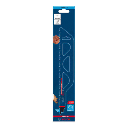 Bosch Lama per seghe frontali a gattuccio in HM Hollow Brick S 1243 EXPERT