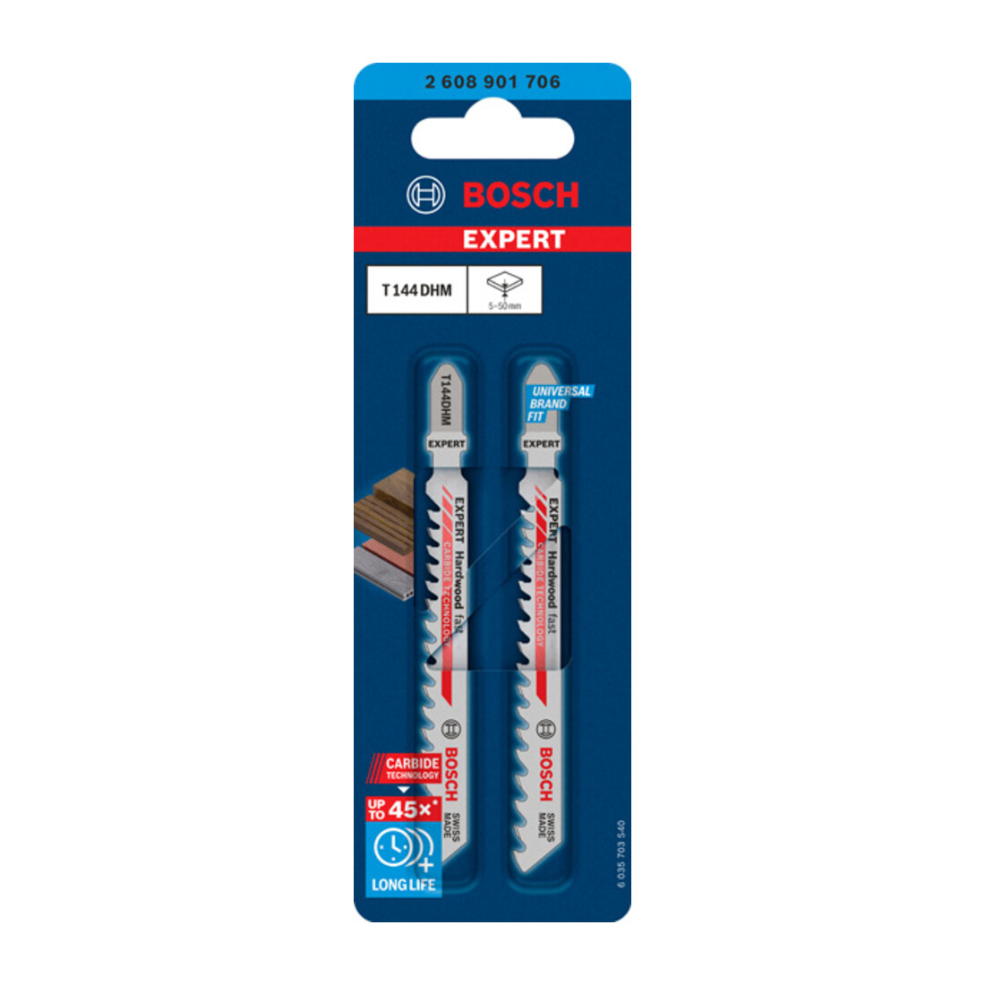 Bosch Lama per seghetto alternativo EXPERT Hardwood Fast. Per seghetti alternativi