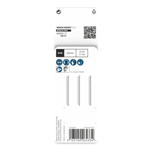 Lama per seghetto alternativo Bosch T 101 AIF, Clean for Hard Wood