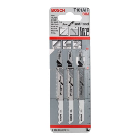 Lama per seghetto alternativo Bosch T 101 AIF, Clean for Hard Wood