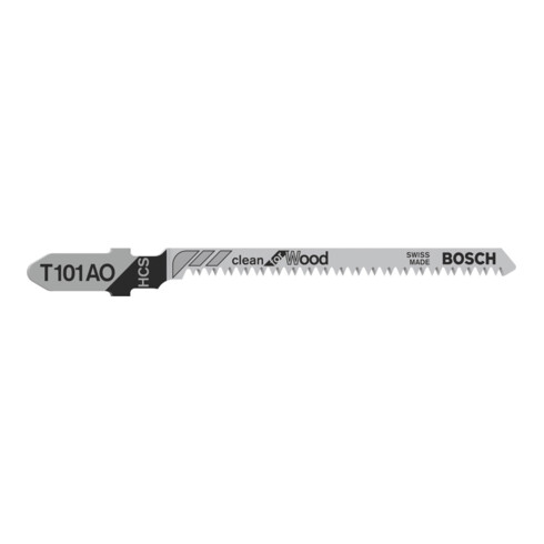 Lama per seghetto alternativo Bosch T 101 AO, Clean for Wood