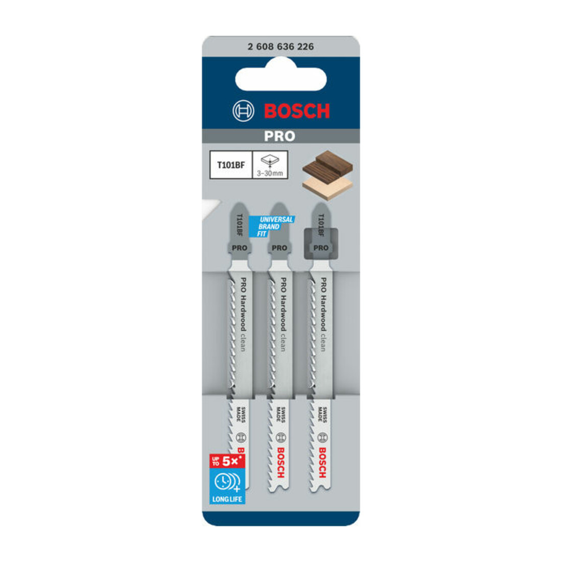 Lama per seghetto alternativo Bosch T 101 BF, Clean for Hard Wood