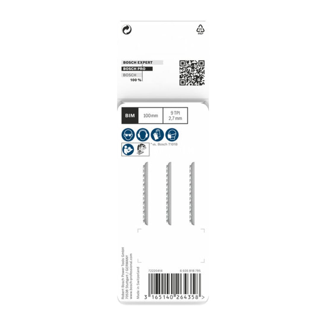 Lama per seghetto alternativo Bosch T 101 BF, Clean for Hard Wood