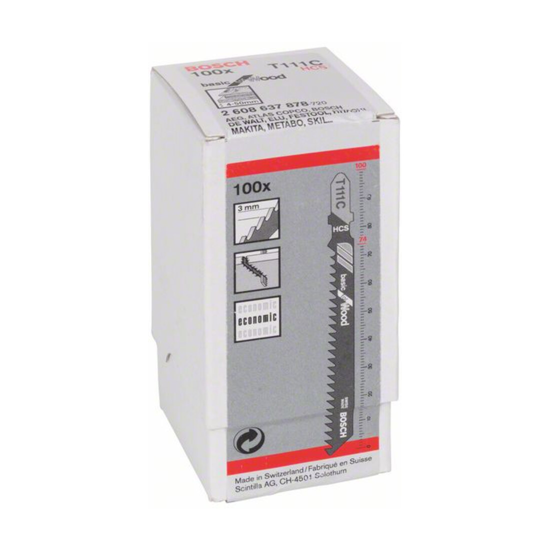 Bosch Lama per seghetto alternativo T 111 C, Basic for Wood