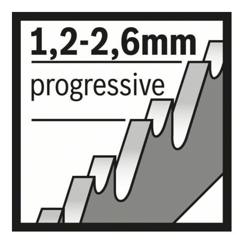 Bosch Lama per seghetto alternativo T 123 XF, Progressor for Metal