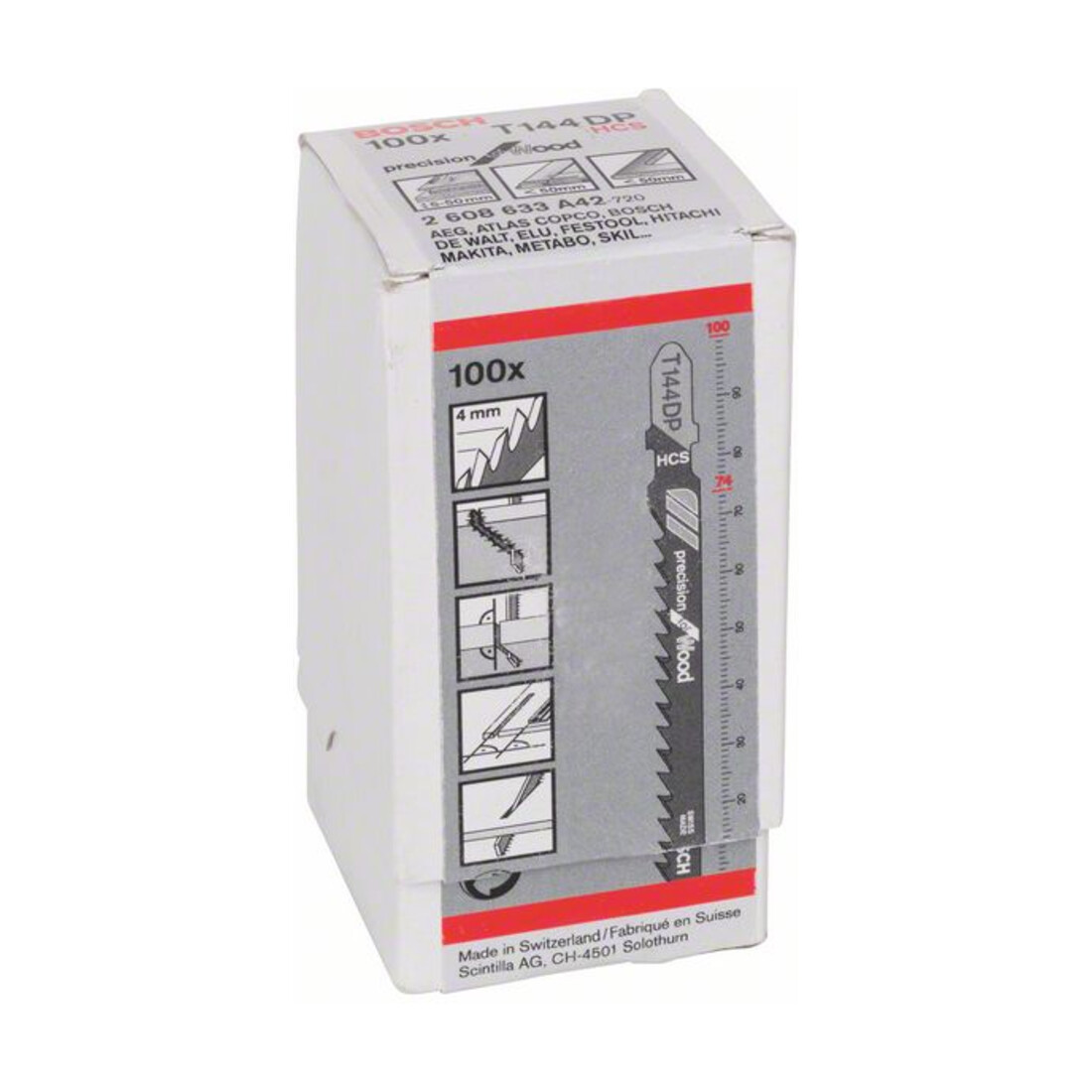 Bosch Lama per seghetto alternativo T 144 DP, Precision for Wood