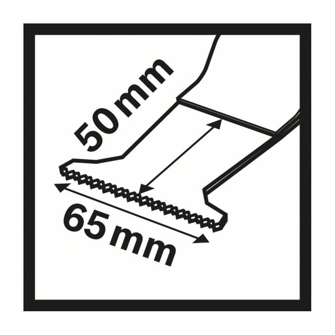 Bosch Lama per taglio a tuffo BIM PAII 65 APB Wood and Metal, 65x50mm