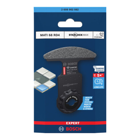 Bosch Lame d’angle EXPERT MATI 68 RD4, 68 x 30 mm