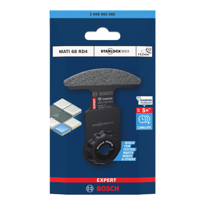 Bosch Lame d’angle EXPERT MATI 68 RD4, 68 x 30 mm