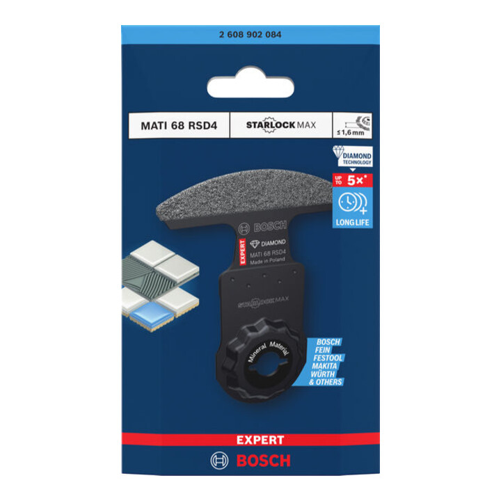 Bosch Lame d’angle EXPERT MATI 68 RSD4, 68 x 10 mm