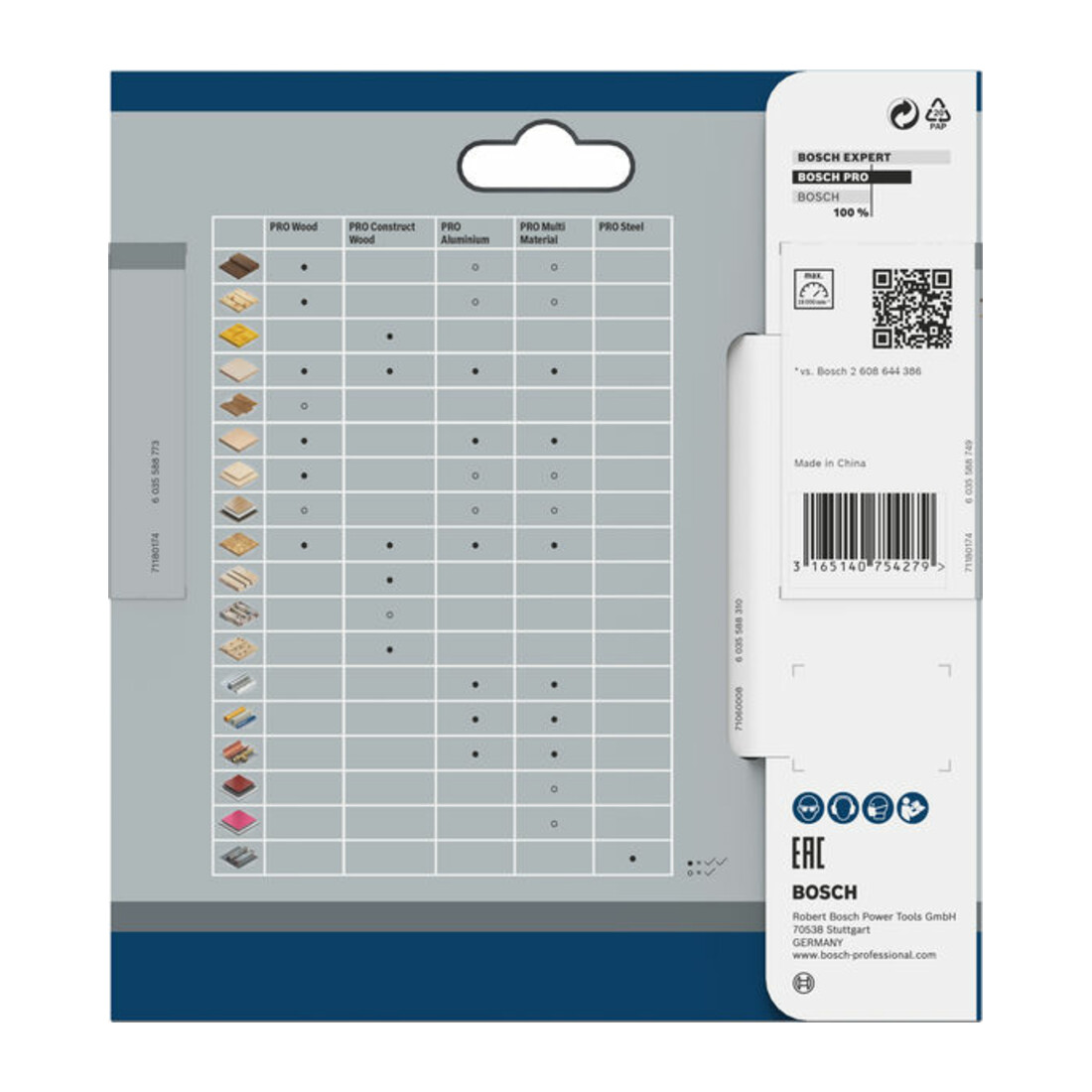 BOSCH Lame de scie circulaire bois, denture alternée,-⌀ lame D: 85 mm