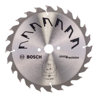 Bosch Lame de scie circulaire PRECISION D= 190 mm, Alésage= 20 mm, Z= 24