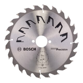 Bosch Lame de scie circulaire PRECISION D= 190 mm, Alésage= 30 mm, Z= 24