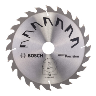 Bosch Lame de scie circulaire PRECISION D= 210 mm, Alésage= 30 mm, Z= 24