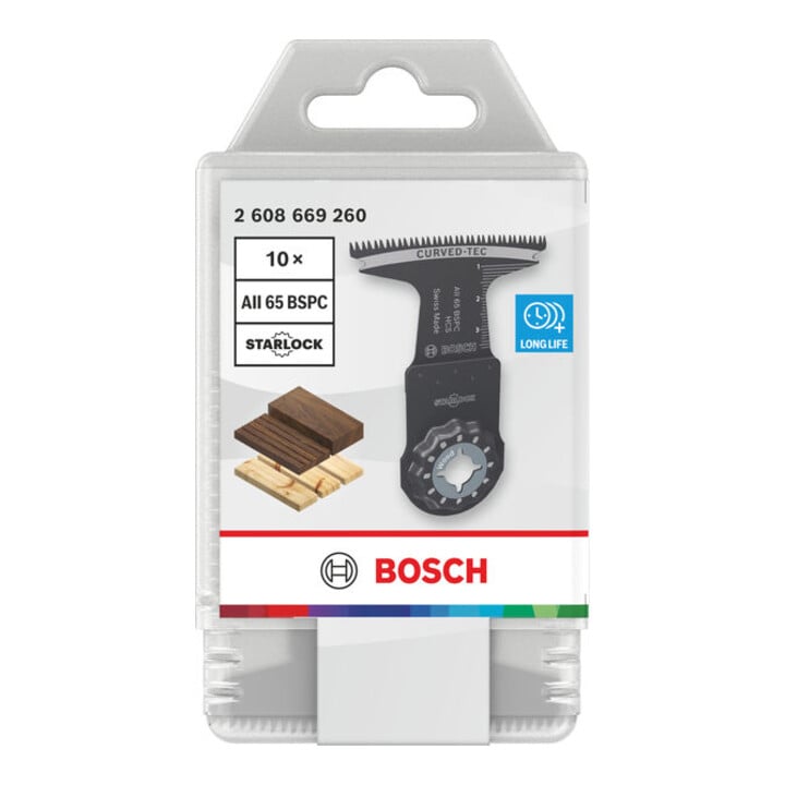 Bosch Lame de scie plongeante AII 65 BSPC bois, Starlock, 65 x 40 mm, 10 pièces