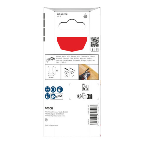 Bosch Lame de scie plongeante AIZ 32 EPC bois, Starlock, 32 x 50 mm, 5 pièces