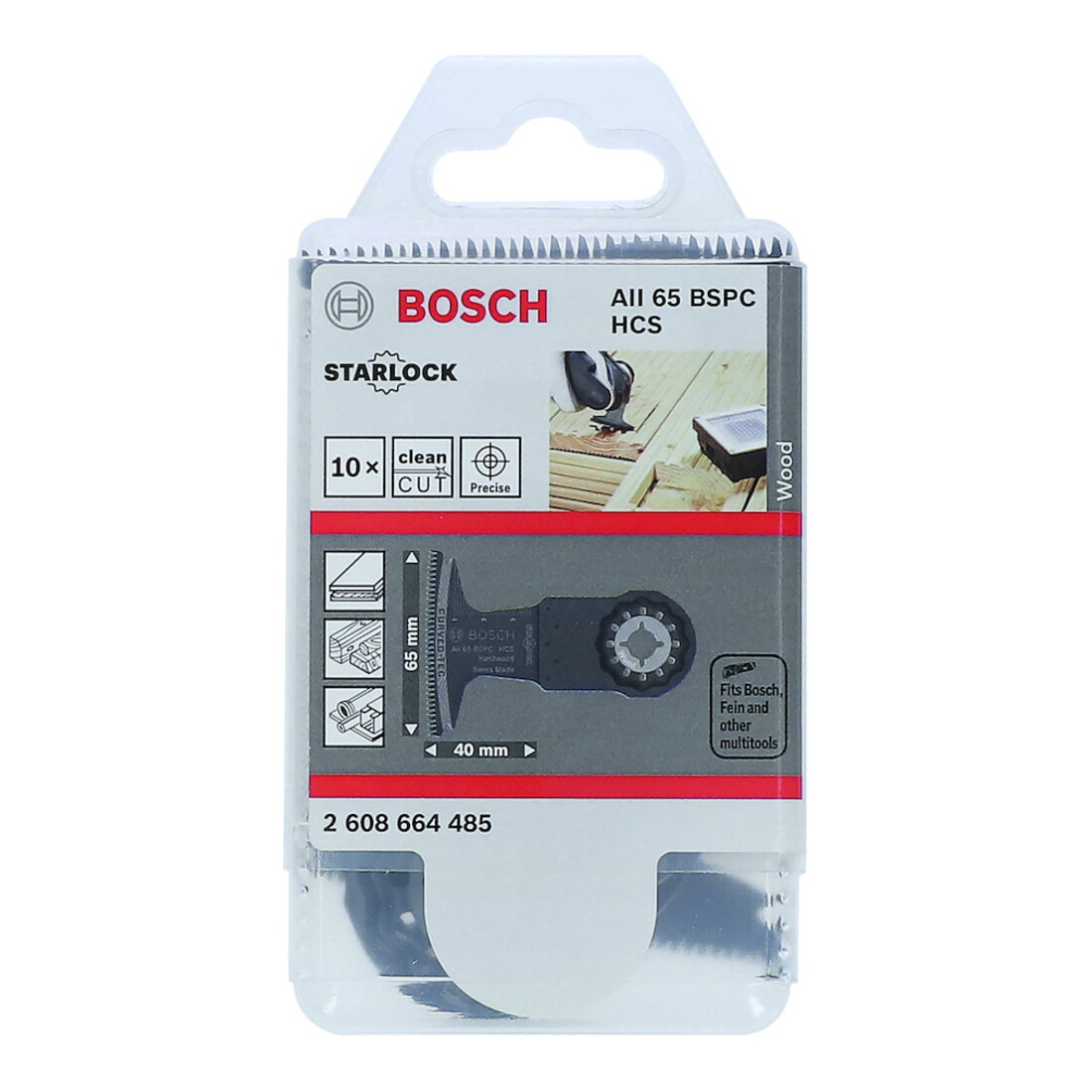 Bosch Lame de scie plongeante BiM AII 65 BSPC Starlock, 10 pièces