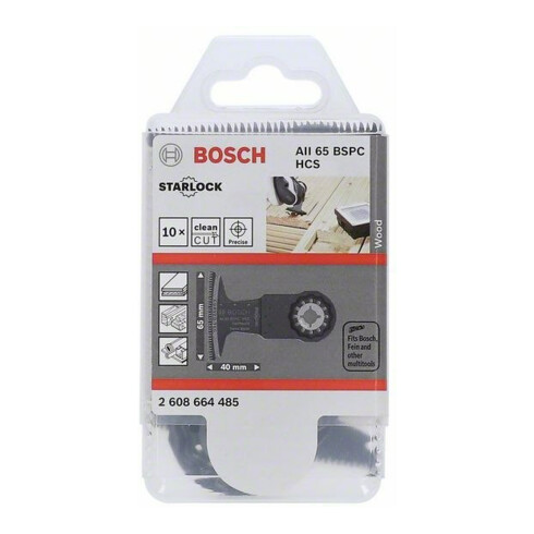 Bosch Lame de scie plongeante BiM AII 65 BSPC Starlock, 10 pièces