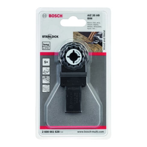 Bosch Lame de scie plongeante BiM AIZ 20 AB VE 5 pièces Starlock