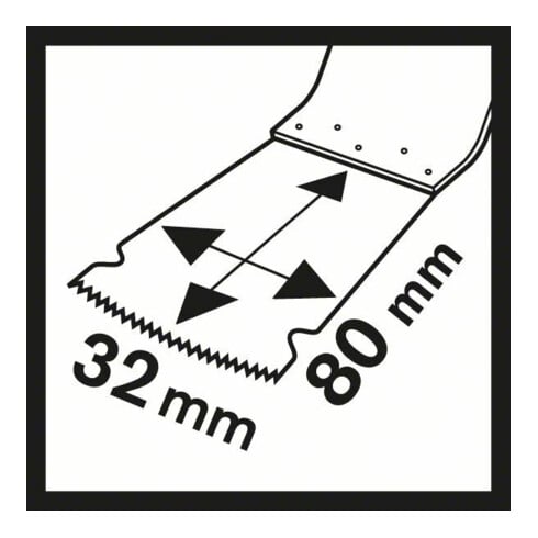 Bosch Lame de scie plongeante HCS MAIZ 32 EPC VE de 10 pièces StarlockMax