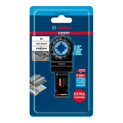 Bosch Lame de scie plongeante HM EXPERT AIZ 20 AIT VE 5 pièces Starlock