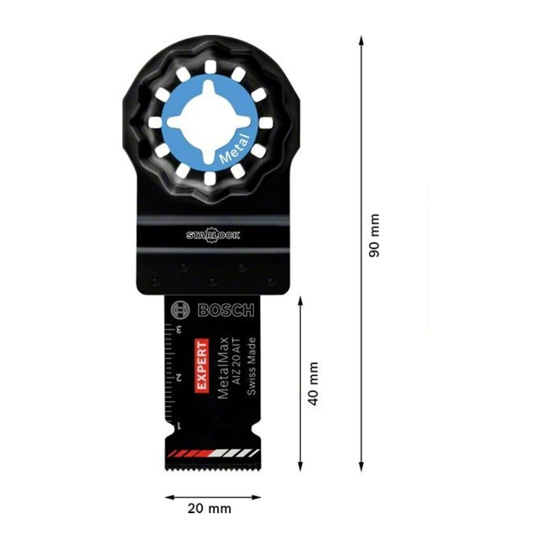 Bosch Lame de scie plongeante HM EXPERT AIZ 20 AIT VE 5 pièces Starlock